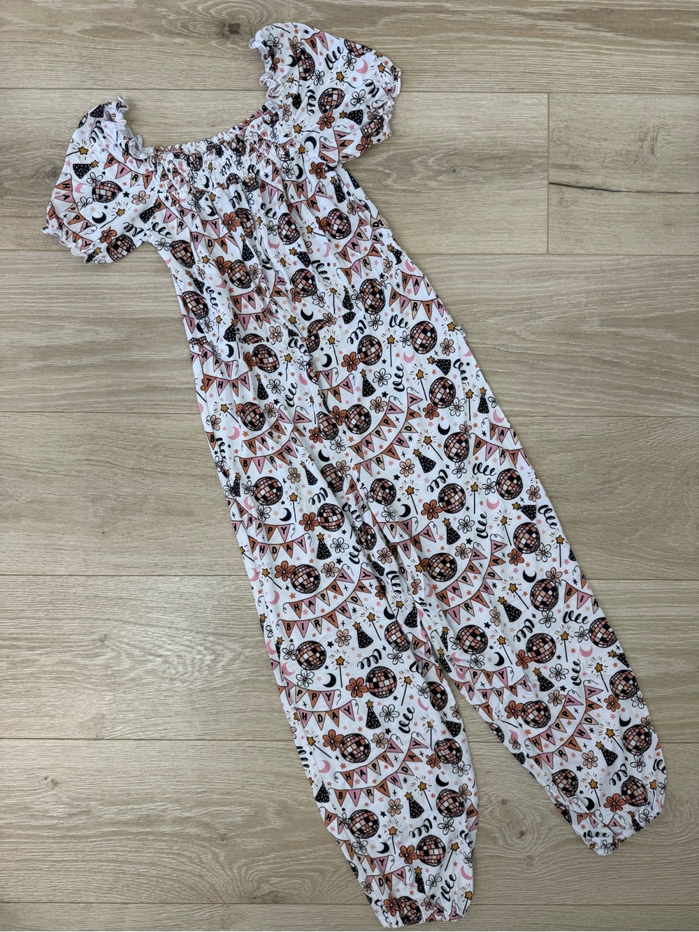 Dream Big Little Co. Bamboo Happy Birthday Romper